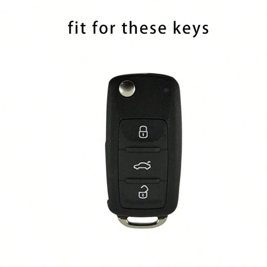 Car Key Fob Cover Protector, Suitable For Magotan, Golf 4/3/5/6, MK6, Passat B5/B6/B8/B7, Touran, Bora, Tiguan, Jetta, Lamando, Octavia, Anti-Drop Anti-Dust Key Holder