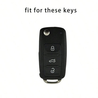 Car Key Fob Cover Protector, Suitable For Magotan, Golf 4/3/5/6, MK6, Passat B5/B6/B8/B7, Touran, Bora, Tiguan, Jetta, Lamando, Octavia, Anti-Drop Anti-Dust Key Holder