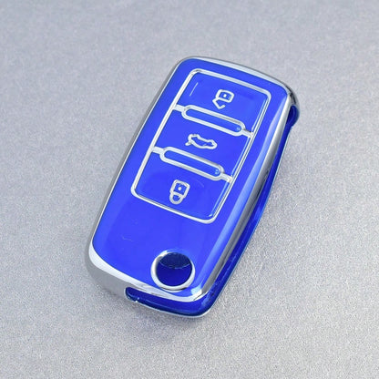 Car Key Fob Cover Protector, Suitable For Magotan, Golf 4/3/5/6, MK6, Passat B5/B6/B8/B7, Touran, Bora, Tiguan, Jetta, Lamando, Octavia, Anti-Drop Anti-Dust Key Holder