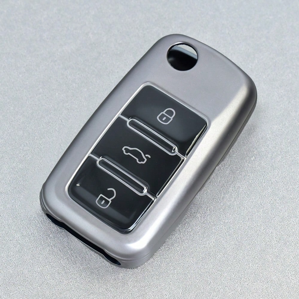 Car Key Fob Cover Protector, Suitable For Magotan, Golf 4/3/5/6, MK6, Passat B5/B6/B8/B7, Touran, Bora, Tiguan, Jetta, Lamando, Octavia, Anti-Drop Anti-Dust Key Holder