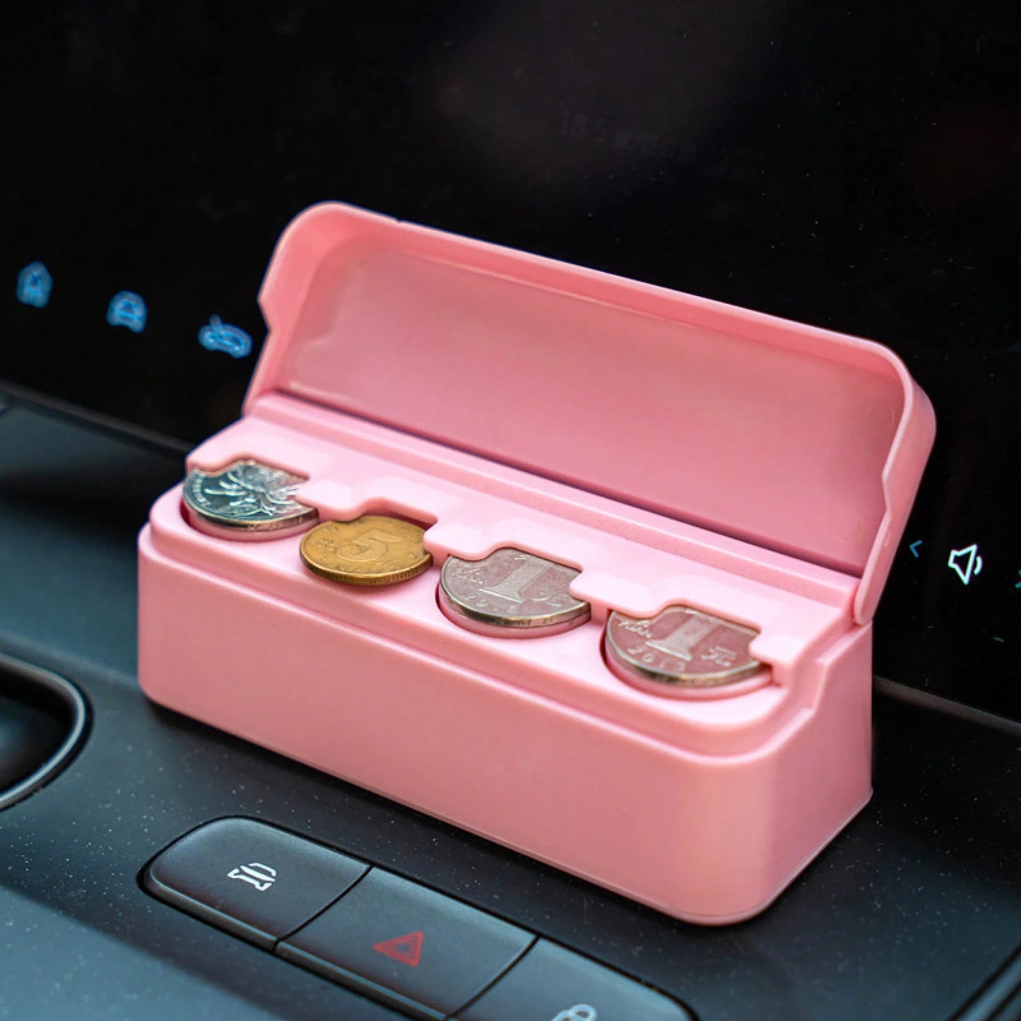 Car-Mounted One-Yuan Coin Box, Storage Box, Supermarket And Bank One-Yuan Change Box, ABS Plastic Game Coin Box