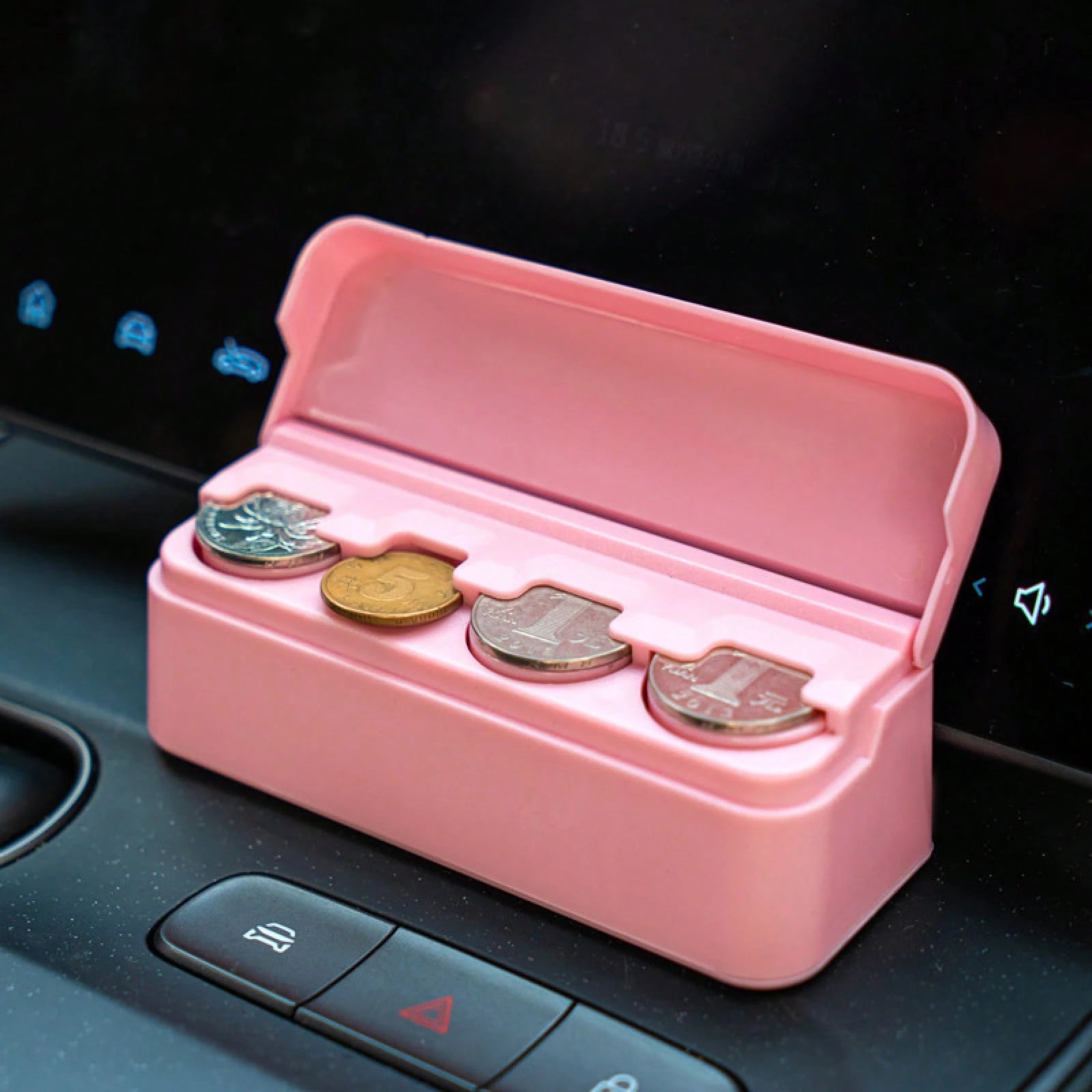 Car-Mounted One-Yuan Coin Box, Storage Box, Supermarket And Bank One-Yuan Change Box, ABS Plastic Game Coin Box