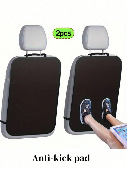 Car Seat Back Kick Mat- Car Interior Kick Mat, Anti-Wear, Anti-Stain, Anti-Dirt, Easy To Clean, Black, Car Seat Protection| Car Protection Products| Seat Covers, Rear Seat Covers