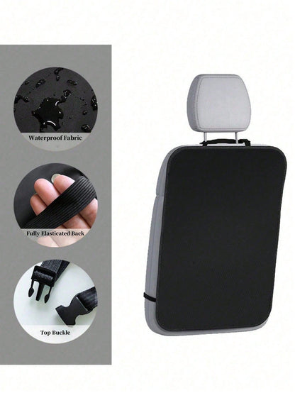 Car Seat Back Kick Mat- Car Interior Kick Mat, Anti-Wear, Anti-Stain, Anti-Dirt, Easy To Clean, Black, Car Seat Protection| Car Protection Products| Seat Covers, Rear Seat Covers