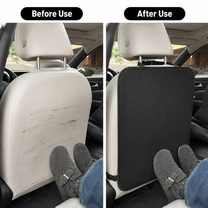 Car Seat Back Protector- Car Interior Kick Mat, Prevents Wear, Dirt, Stains, Easy To Clean, Black, Car Seat Protection| Car Accessories| Seat Covers, Rear Seat Covers