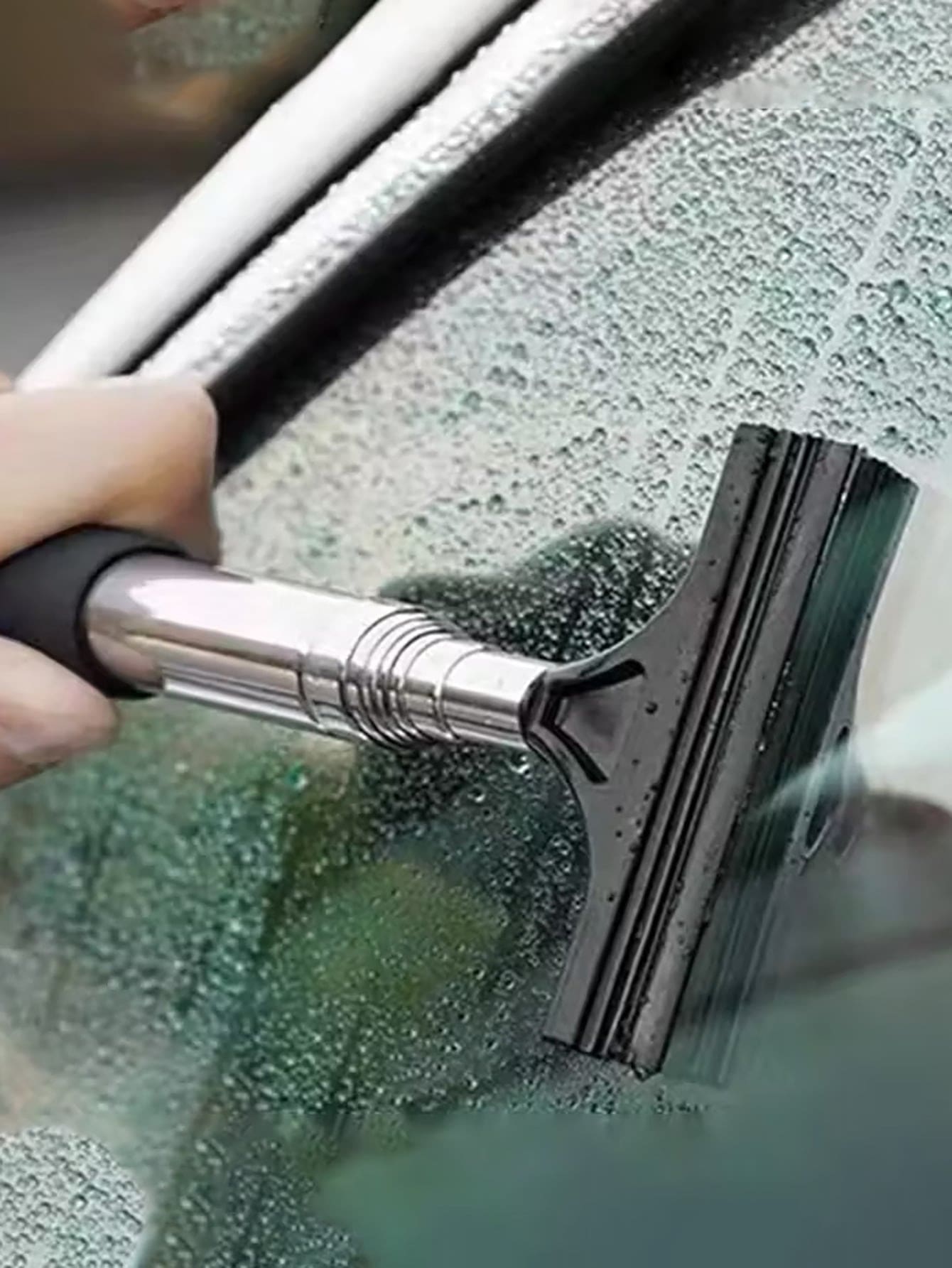 Car Side Mirror Squeegee, Retractable Windshield And Rearview Mirror Wiper, Telescopic Long Handle Water Stain Cleaner, Portable Interior And Exterior Car Cleaning Tool, Rain And Fog Weather Car Acces