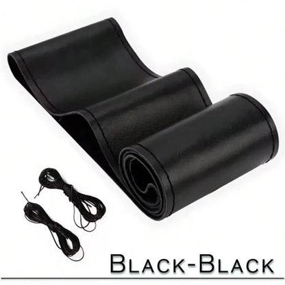 Car Steering Wheel Cover Needles And Braid Thread Artificial Leather Car Covers Suite 3 Color DIY Texture Soft Auto Accessories