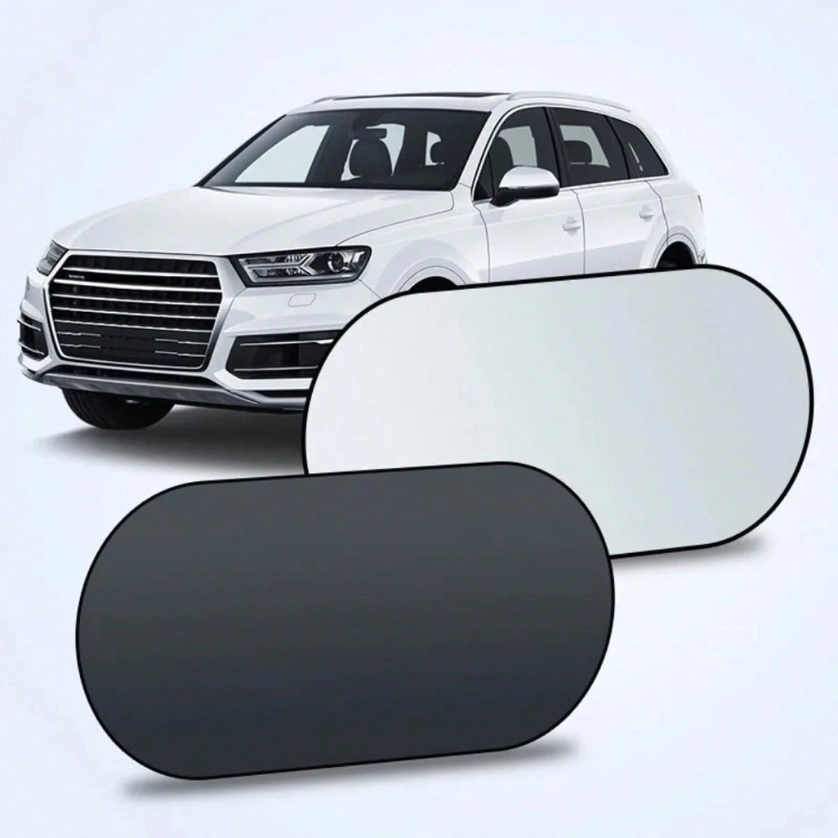 Car Sun Shade UV Protection Folding Auto Rear Window Sunshade Universal Car Window Visor With Suction Cups