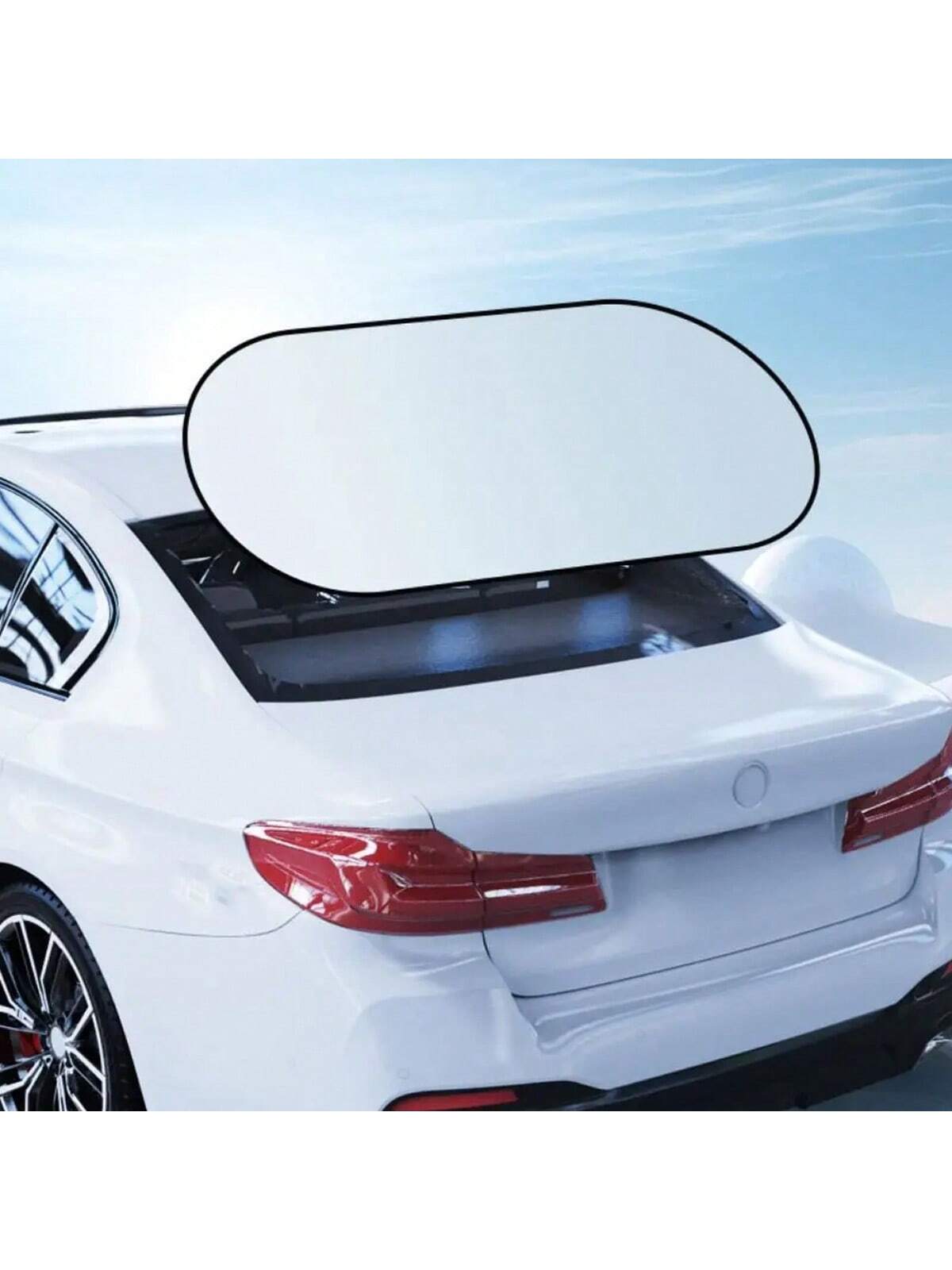 Car Sun Shade UV Protection Folding Auto Rear Window Sunshade Universal Car Window Visor With Suction Cups