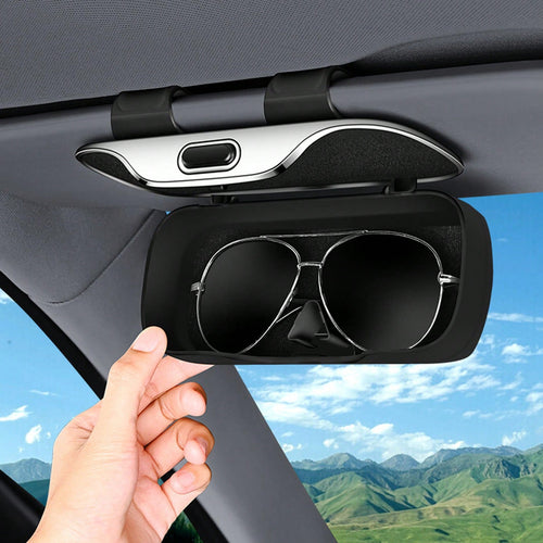 Car Sun Visor Sunglasses Holde Universal Auto Eyeglasses Organizer Box Fits All Glasses And Sunglasses
