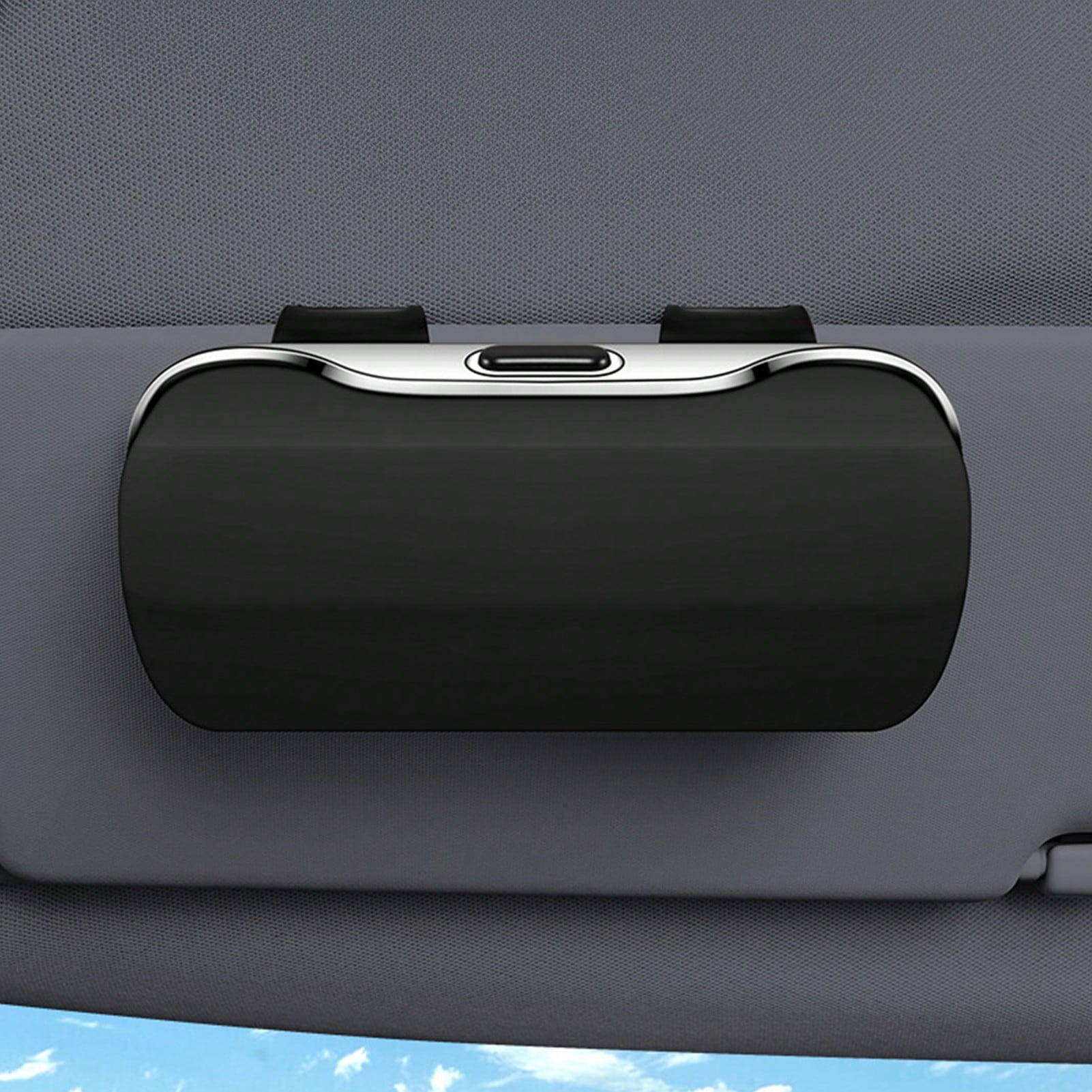Car Sun Visor Sunglasses Holde Universal Auto Eyeglasses Organizer Box Fits All Glasses And Sunglasses