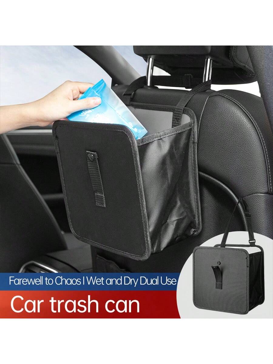 Car Trash Can, Leak-Proof Waterproof Garbage Can, Foldable Portable Car Trash Bag, Compact Car Trash Can, Designed For Organizing Trash And Keeping The Car Interior Clean During Travel