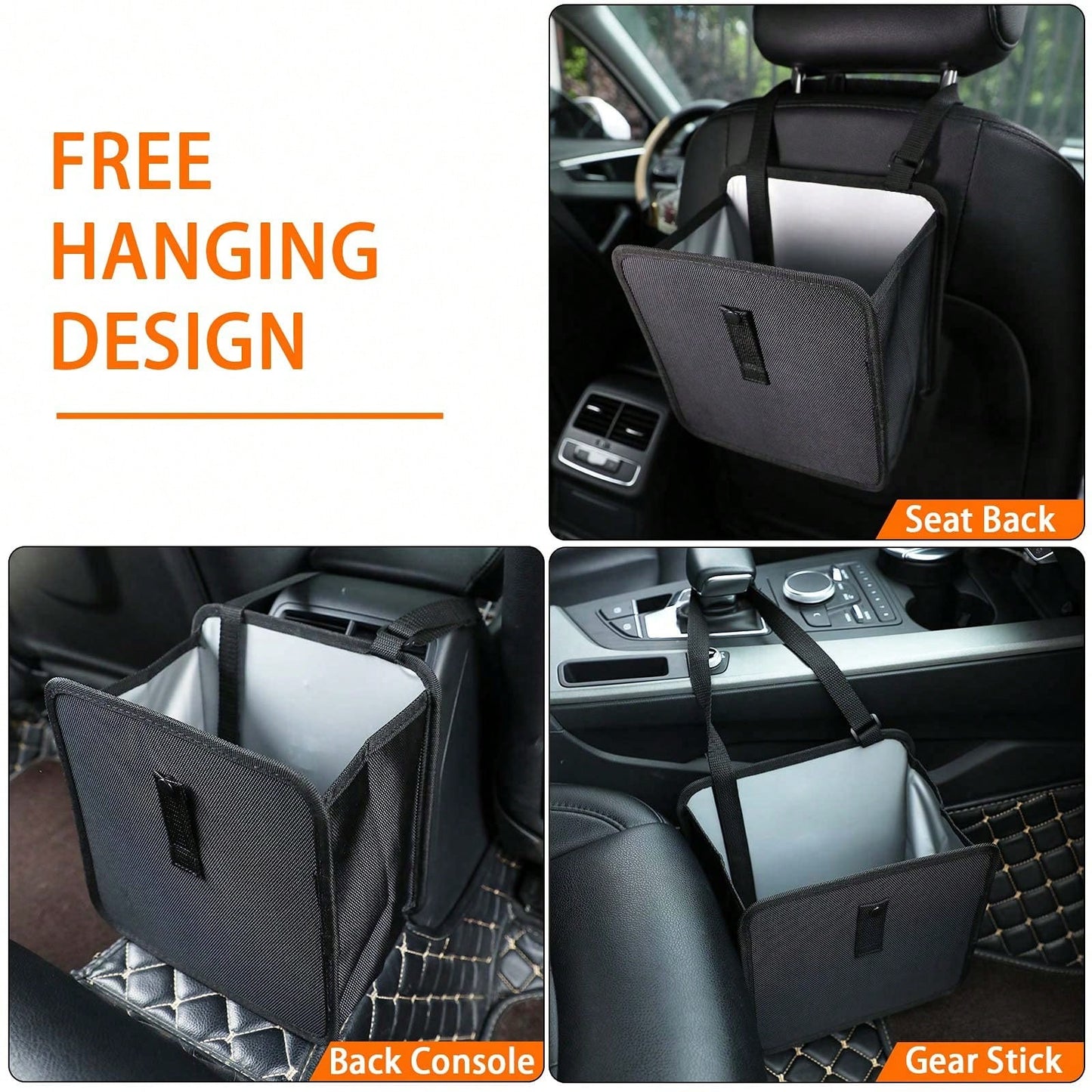 Car Trash Can, Leak-Proof Waterproof Garbage Can, Foldable Portable Car Trash Bag, Compact Car Trash Can, Designed For Organizing Trash And Keeping The Car Interior Clean During Travel