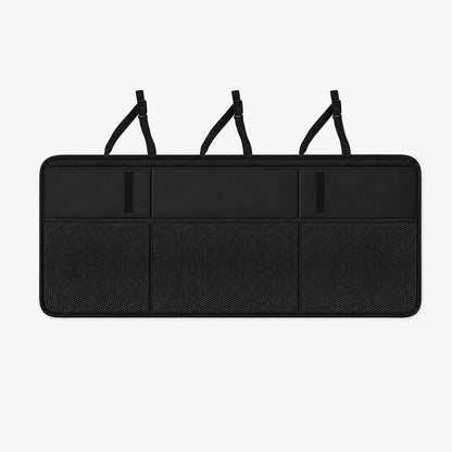 Car Trunk Seat Back Hanging Multi-Function Storage Bag, Large Capacity Partitioned Storage Mesh Pockets, Car Organizer Bag For SUV, Sedan, Travel, Camping, Daily Storage And Organization
