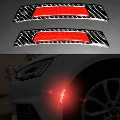 Car Wheel Arch Anti-Scratch Sticker, Carbon Fiber Pattern Design, Reflective Effect, Effectively Protects Against Scratches And Collisions