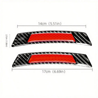 Car Wheel Arch Anti-Scratch Sticker, Carbon Fiber Pattern Design, Reflective Effect, Effectively Protects Against Scratches And Collisions