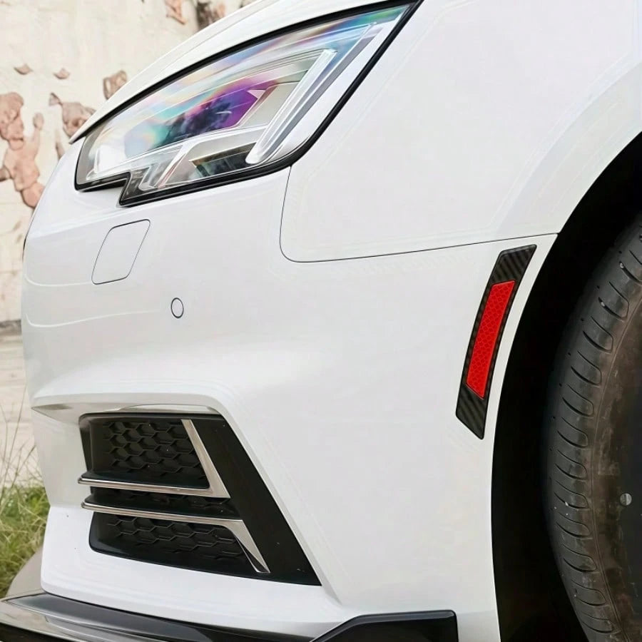 Car Wheel Arch Anti-Scratch Sticker, Carbon Fiber Pattern Design, Reflective Effect, Effectively Protects Against Scratches And Collisions