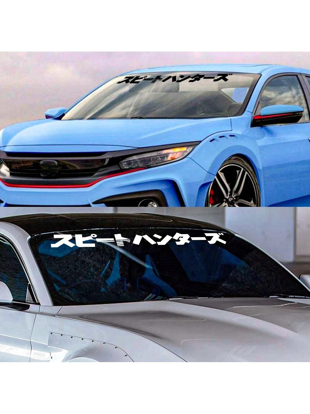 Car Windshield PVC Sticker Graphics Japanese Style Automobile Window Door Hood DIY Vinyl Decal Auto External Tuning Accessories