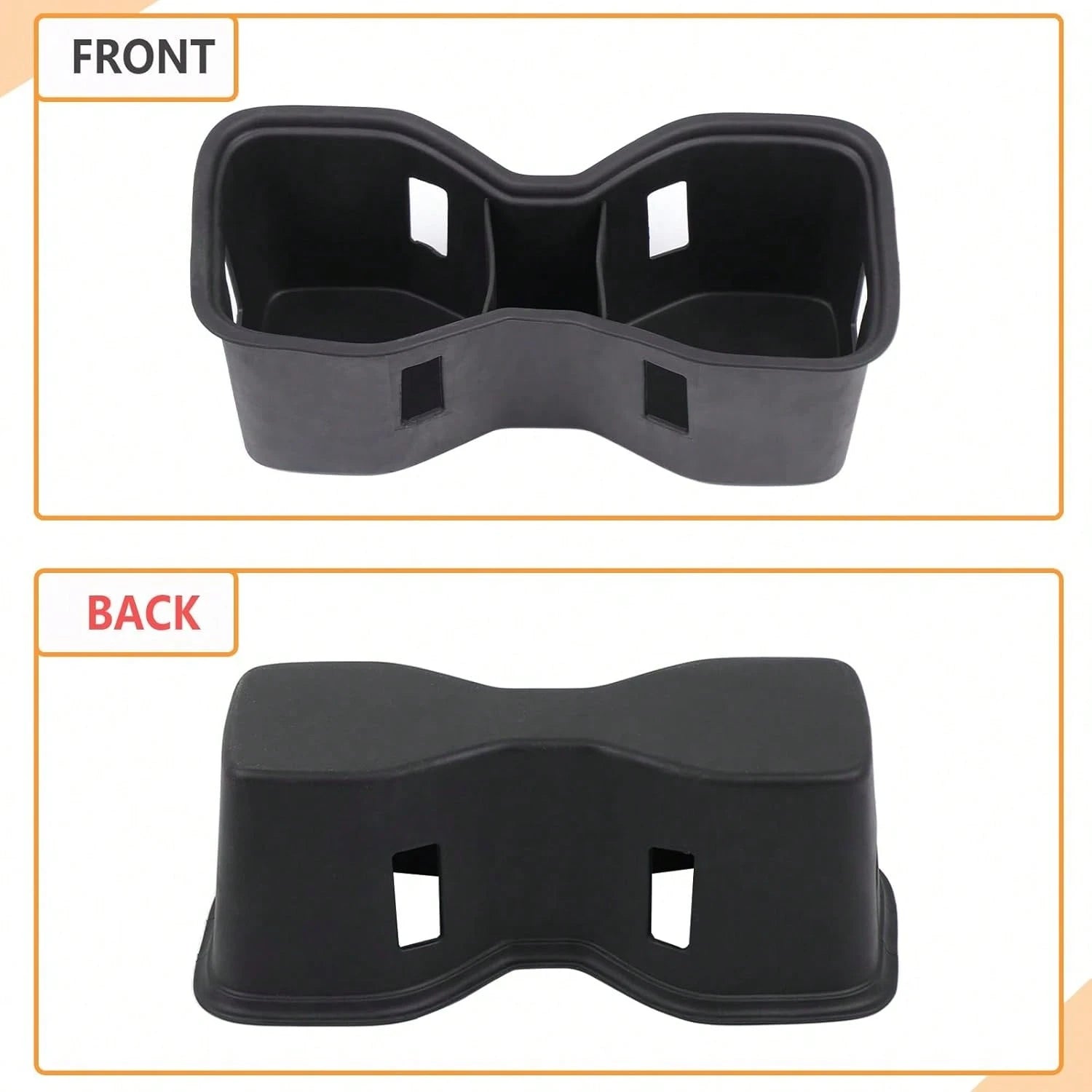 Center Console Cup Holder Inserts Compatible With 2022-2026 N/I/S/S/A/N Frontier, Non-Slip Cup Mat Organizer, Middle Armrest Drink Holder Protector Interior Accessories
