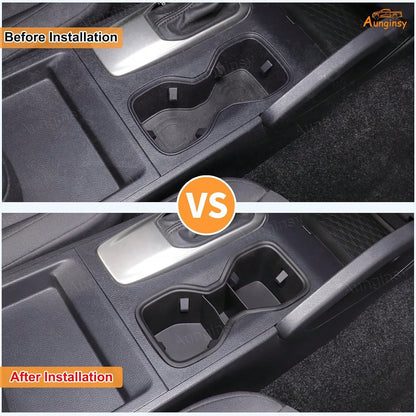Center Console Cup Holder Inserts Compatible With 2022-2026 N/I/S/S/A/N Frontier, Non-Slip Cup Mat Organizer, Middle Armrest Drink Holder Protector Interior Accessories