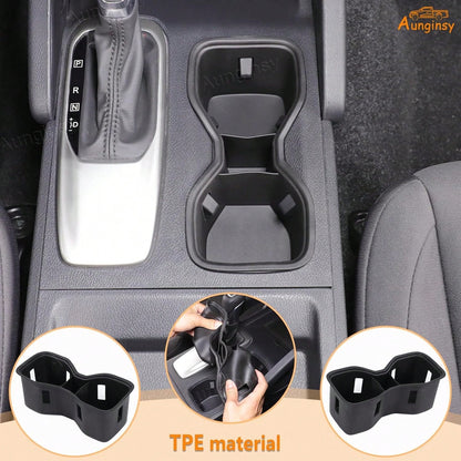 Center Console Cup Holder Inserts Compatible With 2022-2026 N/I/S/S/A/N Frontier, Non-Slip Cup Mat Organizer, Middle Armrest Drink Holder Protector Interior Accessories