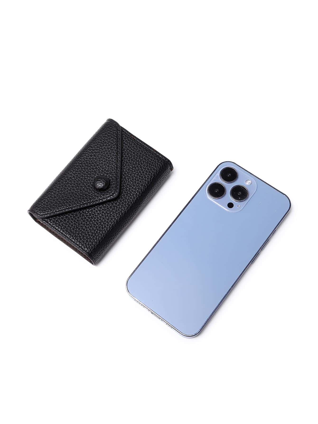 CHARM INFINITE RFID Anti-Theft New Style Wallet Litchi Grain Accordion Card Holder Lightweight Portable Minimalist Small Card Wallet