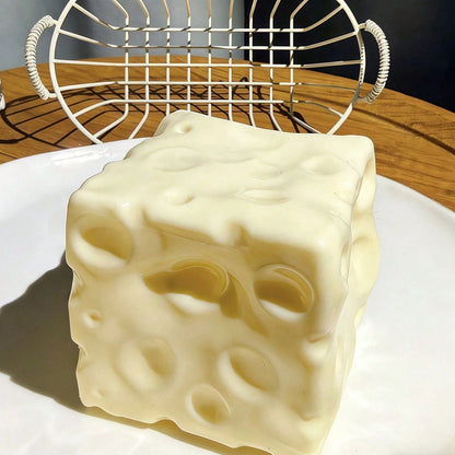 Cheese Shaped Cube Block Squeeze Toy, NeeD0h Squishies, Squishy, Squishy Toys, Squishy Finger Squeeze Toy, Squishy Stress Ball, Slow Rising Food Squishies, Stress Relief Toy, Easy Carry Multi-Use Soft
