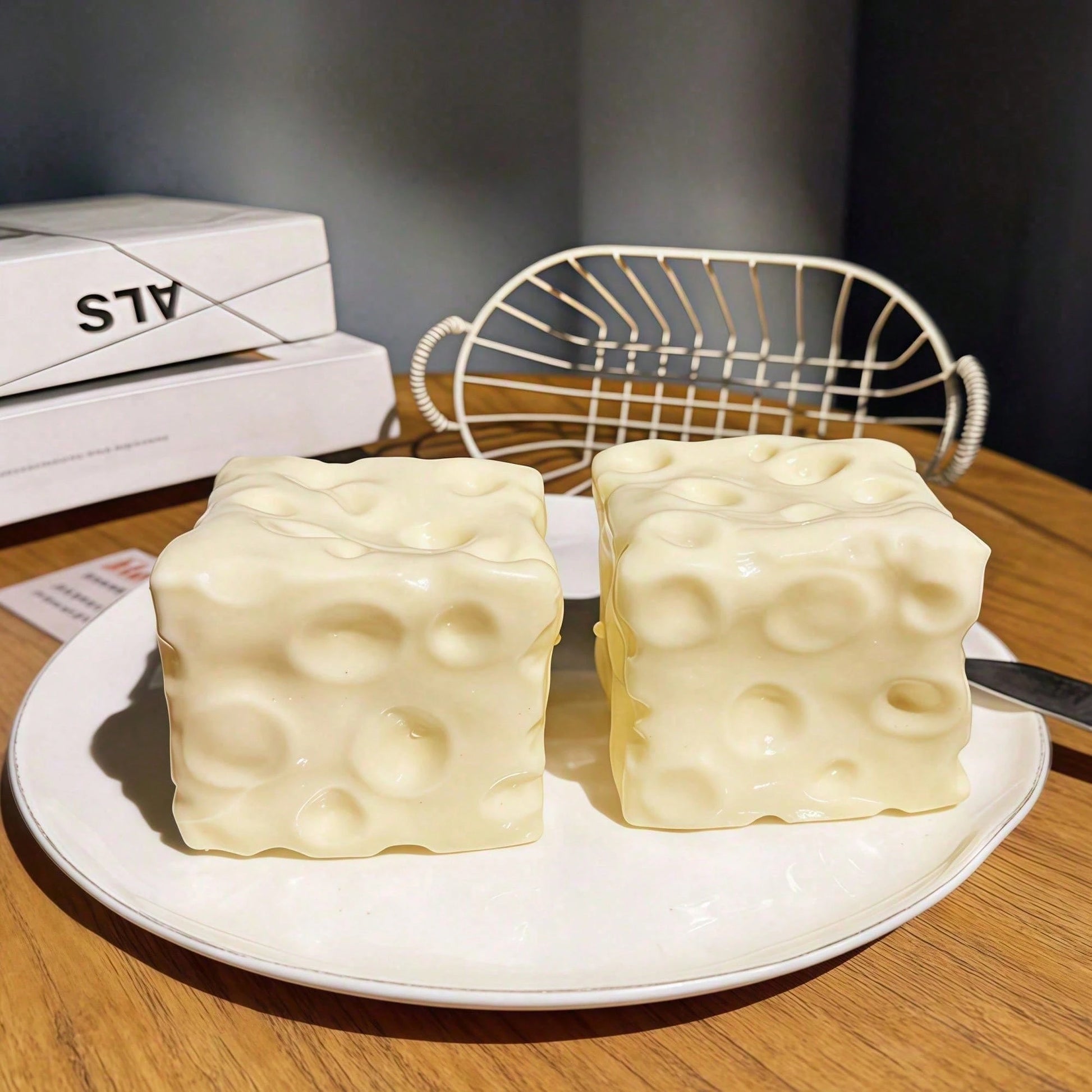 Cheese Shaped Cube Block Squeeze Toy, NeeD0h Squishies, Squishy, Squishy Toys, Squishy Finger Squeeze Toy, Squishy Stress Ball, Slow Rising Food Squishies, Stress Relief Toy, Easy Carry Multi-Use Soft