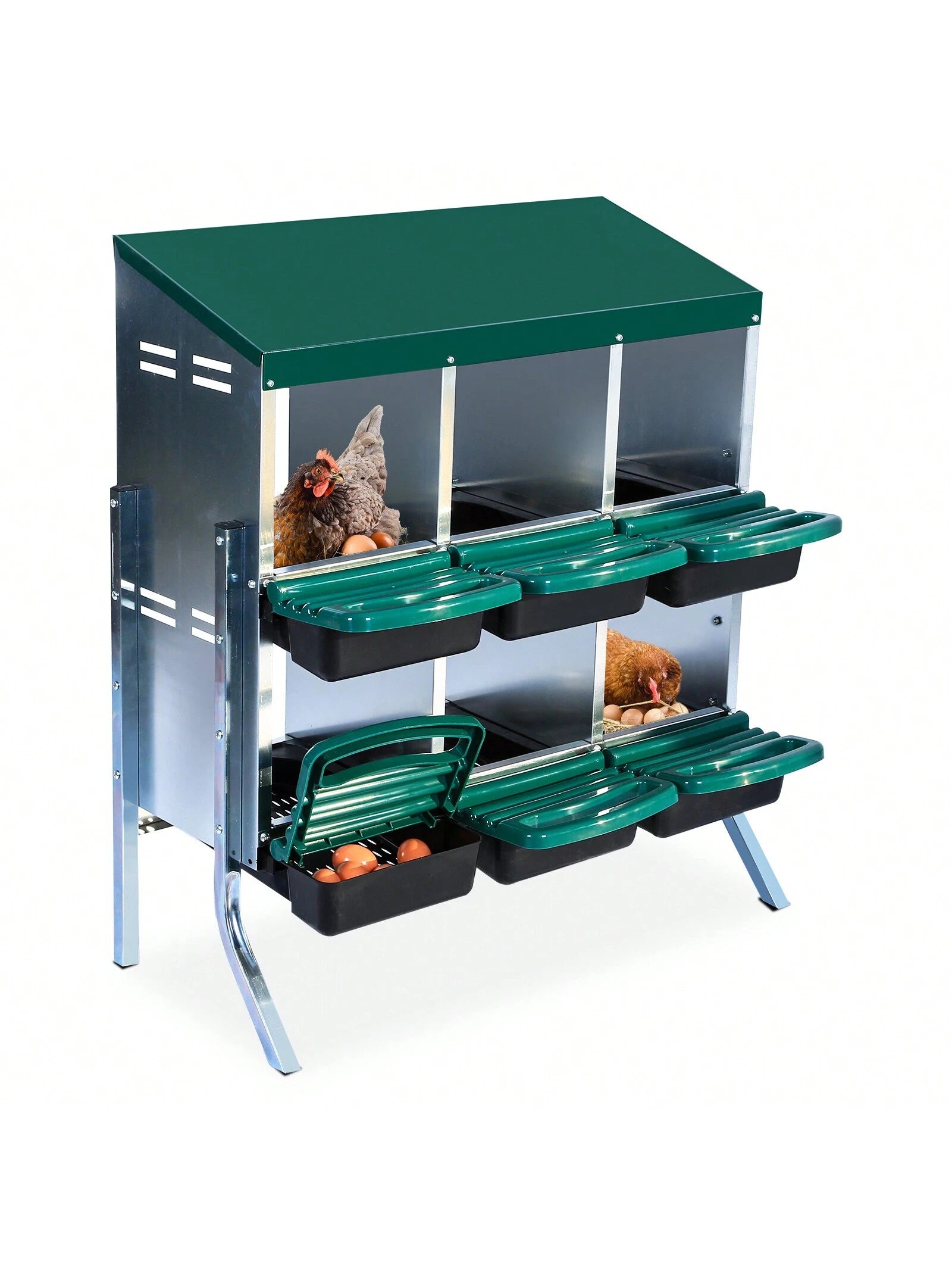 Chicken Nesting Boxes, With Hole Nesting Box For Laying Eggs, Chicken Laying Boxes For Chicken And Poultry To Collect Eggs, Hens Chicken Coop Box