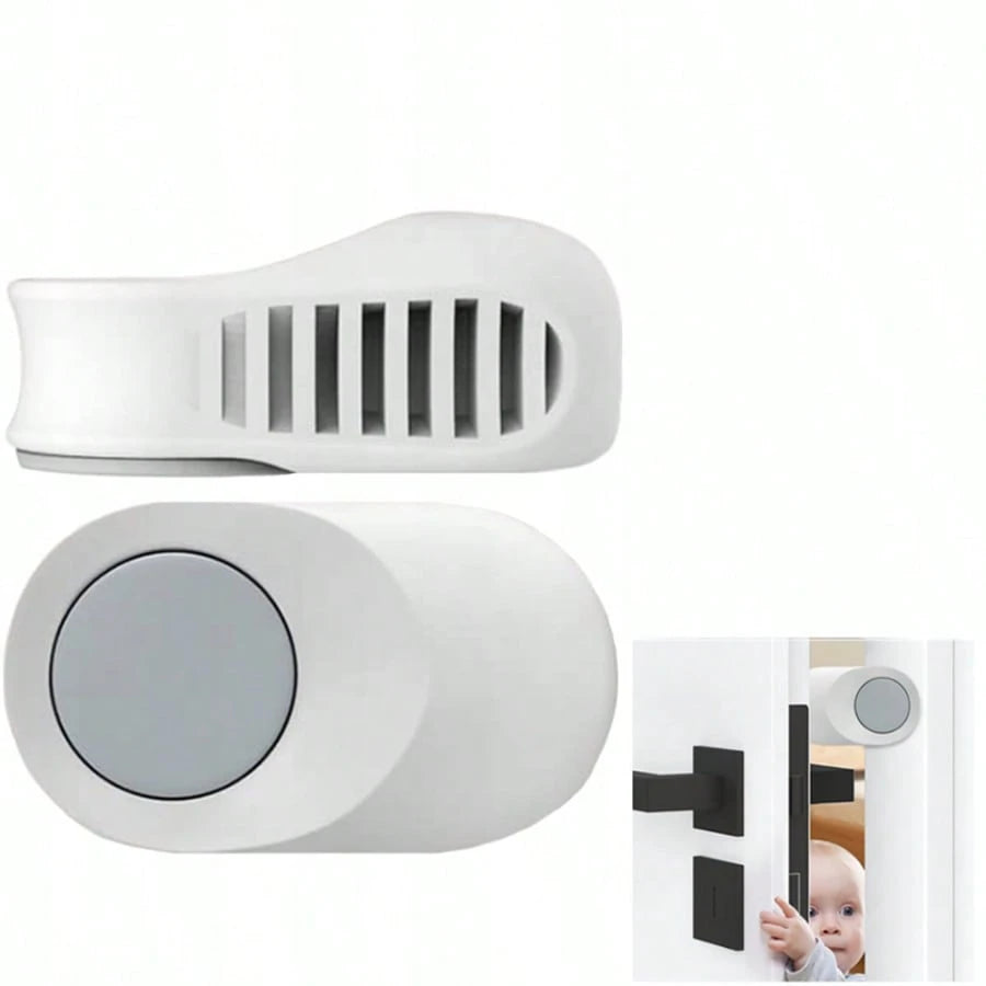 Child Proof Door Pinch Guard – Adhesive Mounted Finger Protector Prevents Slamming & Sudden Closures, No-Tool Installation, Fits Most Standard Doors