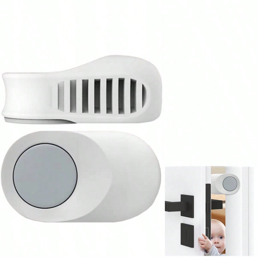Child Proof Door Pinch Guard – Adhesive Mounted Finger Protector Prevents Slamming & Sudden Closures, No-Tool Installation, Fits Most Standard Doors