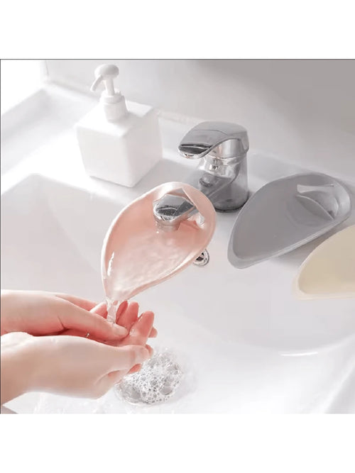Children's Faucet Extender Baby Hand Washing Auxiliary Device Water Guide Anti-Splash Extension Convenient Home Tool(PP Material )