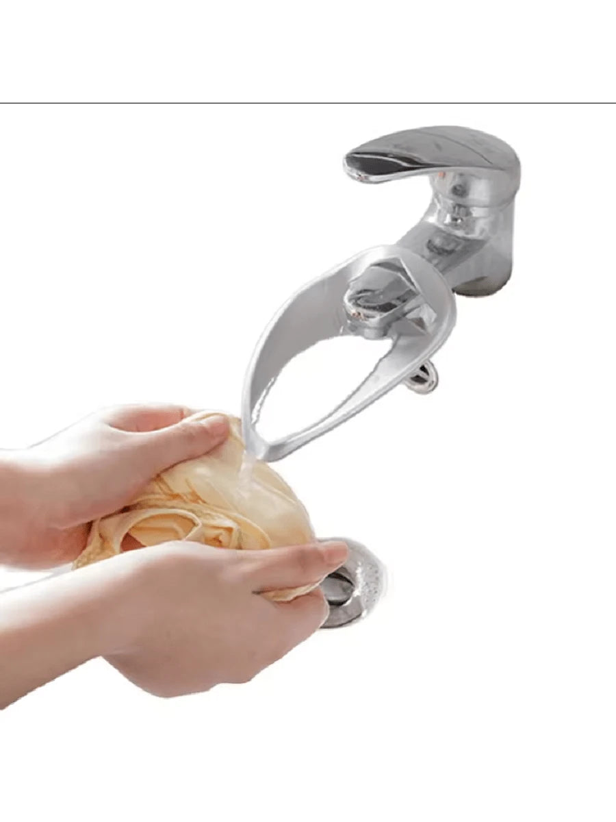 Children's Faucet Extender Baby Hand Washing Auxiliary Device Water Guide Anti-Splash Extension Convenient Home Tool(PP Material )