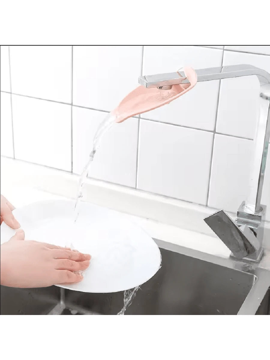 Children's Faucet Extender Baby Hand Washing Auxiliary Device Water Guide Anti-Splash Extension Convenient Home Tool(PP Material )