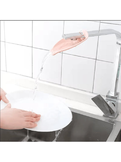 Children's Faucet Extender Baby Hand Washing Auxiliary Device Water Guide Anti-Splash Extension Convenient Home Tool(PP Material )