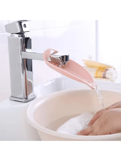 Children's Faucet Extender Baby Hand Washing Auxiliary Device Water Guide Anti-Splash Extension Convenient Home Tool(PP Material )
