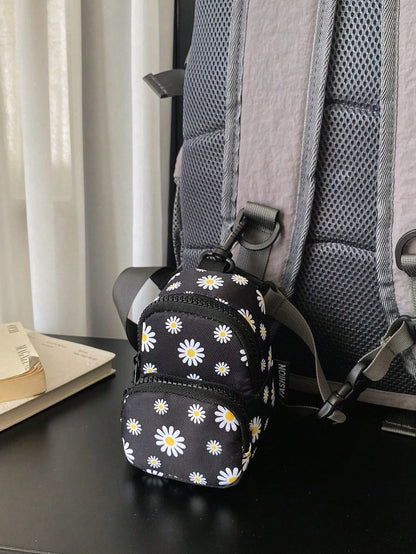 Coin Purse Mini Bag Pendant Bag Zebra Print Leopard Print Cow Print Cherry Daisy Backpack Charm Backpack Pendant Bag Black White Polka Dot White Black Polka Dot