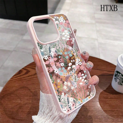 Colorful Small Florals This MagSafe Magnetic Phone Case, Compatible With IPhone 17/Air/16/15/14/13/12 Pro/11/XS Plus Max/ S22/S23/S24/S26, Features A Stylish And Pattern Design. Available In A Variet