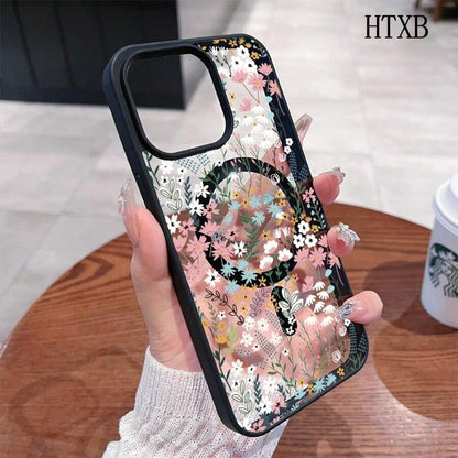 Colorful Small Florals This MagSafe Magnetic Phone Case, Compatible With IPhone 17/Air/16/15/14/13/12 Pro/11/XS Plus Max/ S22/S23/S24/S26, Features A Stylish And Pattern Design. Available In A Variet