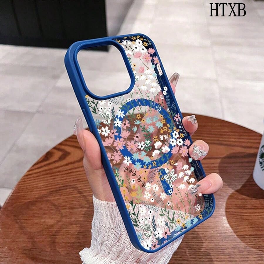 Colorful Small Florals This MagSafe Magnetic Phone Case, Compatible With IPhone 17/Air/16/15/14/13/12 Pro/11/XS Plus Max/ S22/S23/S24/S26, Features A Stylish And Pattern Design. Available In A Variet