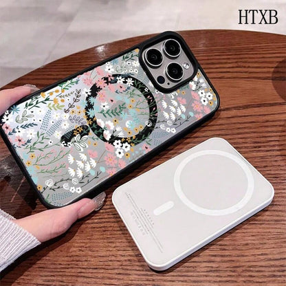 Colorful Small Florals This MagSafe Magnetic Phone Case, Compatible With IPhone 17/Air/16/15/14/13/12 Pro/11/XS Plus Max/ S22/S23/S24/S26, Features A Stylish And Pattern Design. Available In A Variet