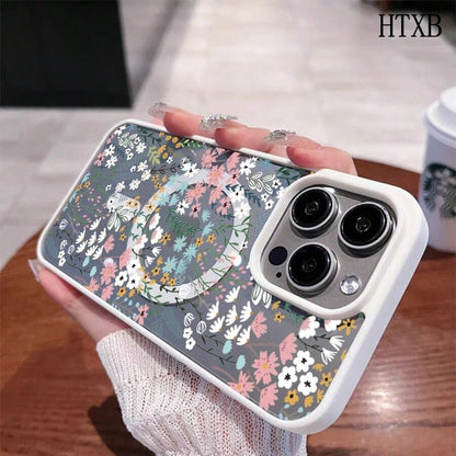 Colorful Small Florals This MagSafe Magnetic Phone Case, Compatible With IPhone 17/Air/16/15/14/13/12 Pro/11/XS Plus Max/ S22/S23/S24/S26, Features A Stylish And Pattern Design. Available In A Variet