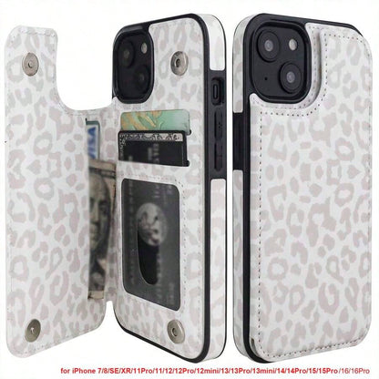 Compatible With Iphone 12ProMax/13ProMax/14Plus/14ProMax/15Plus/15ProMax/16Plus/16ProMax Case Wallet With Card Holder, Floral Flower Pattern Back Flip