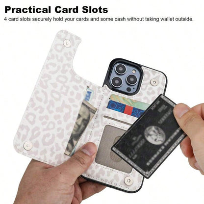 Compatible With Iphone 12ProMax/13ProMax/14Plus/14ProMax/15Plus/15ProMax/16Plus/16ProMax Case Wallet With Card Holder, Floral Flower Pattern Back Flip
