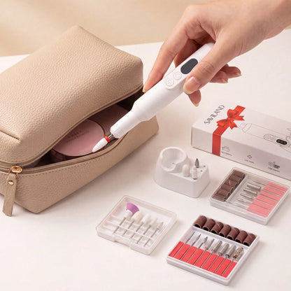 Cordless Rechargeable Nail Drill Set, Multi-Purpose Manicure Pedicure Equipment, Durable Nail File For Daily Nail Care, Home Salon Use, Birthday Gift For Nail Lovers