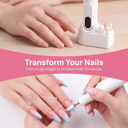 Cordless Rechargeable Nail Drill Set, Multi-Purpose Manicure Pedicure Equipment, Durable Nail File For Daily Nail Care, Home Salon Use, Birthday Gift For Nail Lovers