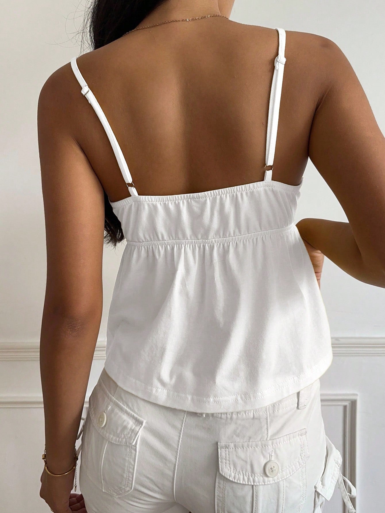 CovetEZ Yellow Casual Lace Camisole For Women