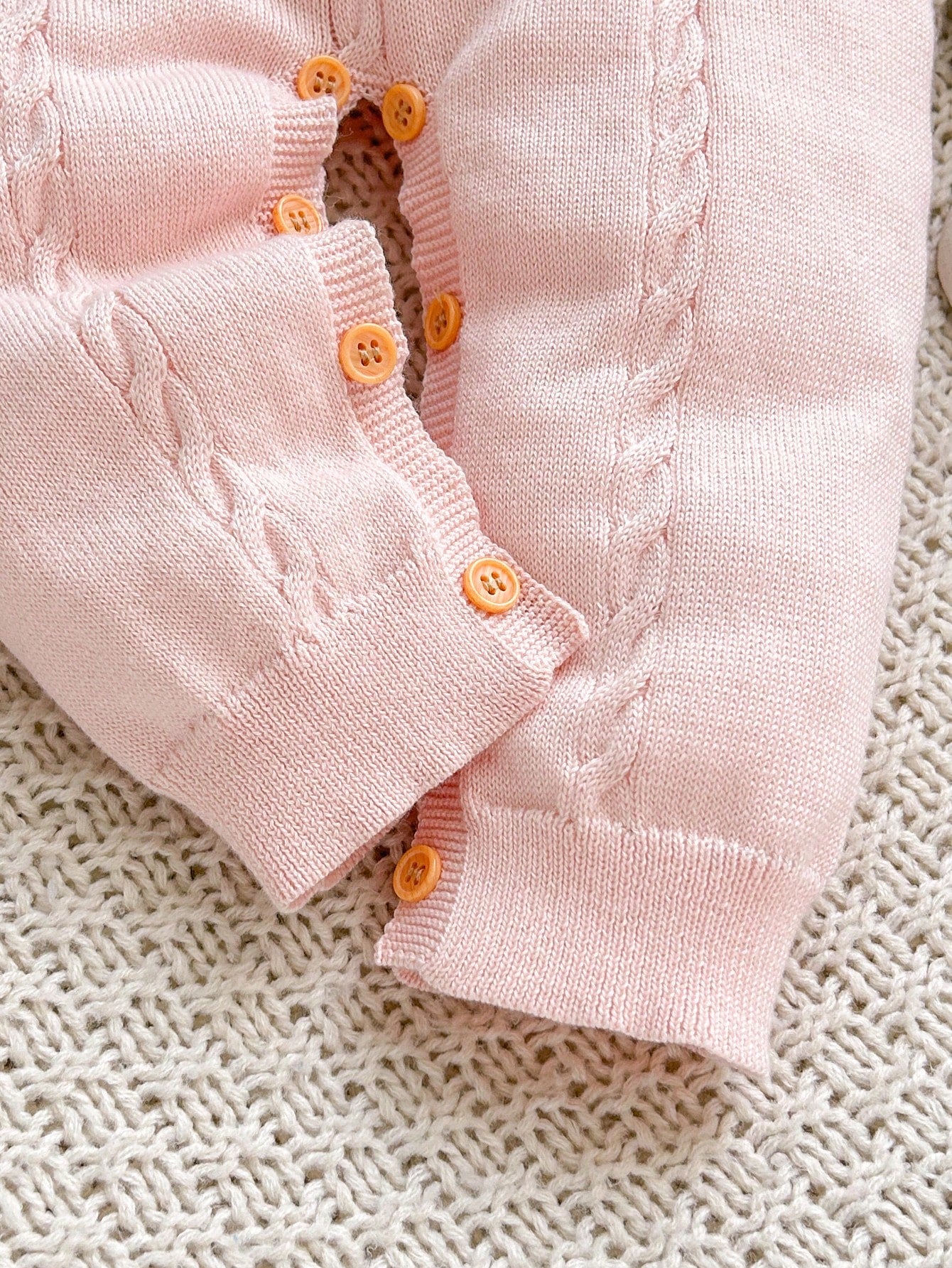 Cozy Pixies Baby Baby Girl Newborn Girl Romper, Knitted Jumpsuit, Long Autumn Winter Pants, Embroidered Craft, Rabbit Floral Pattern
