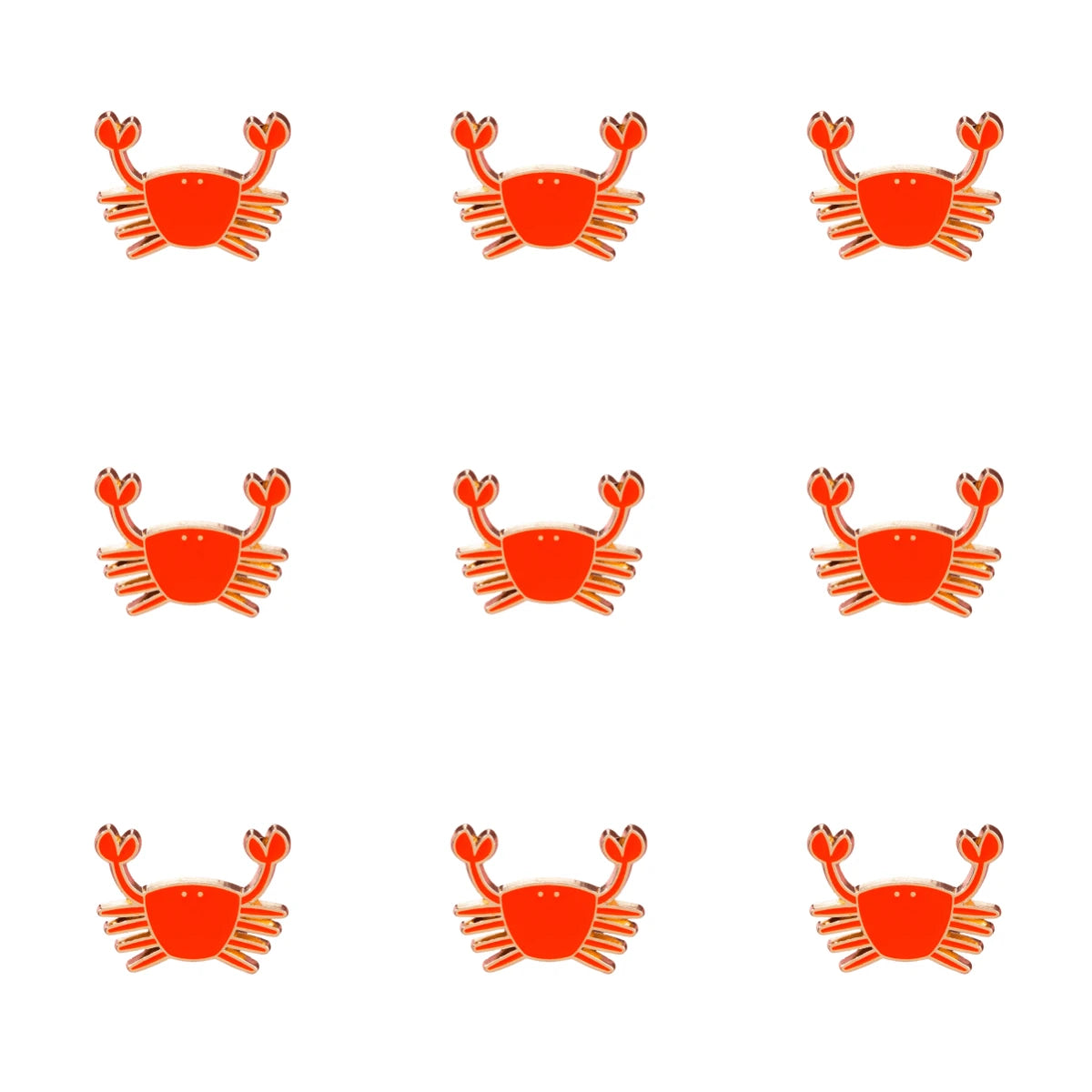 Crab Enamel Brooch Fashion Decorative Brooch Collar Bag Decoration Badge Jewelry Gift 2025 New Style Backpack School Office Accessory Shirt Jacket Halloween Badge Autumn Winter Accessory Suitable For