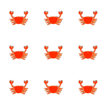 Crab Enamel Brooch Fashion Decorative Brooch Collar Bag Decoration Badge Jewelry Gift 2025 New Style Backpack School Office Accessory Shirt Jacket Halloween Badge Autumn Winter Accessory Suitable For
